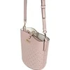 Guess, Amara Bucket, dirbtinės odos, tekstilinis krepšys, pudros spalvos, HWXG8493010, moterims, 18/23 x 20 x 14 / 14/18 x 18 x 7 cm