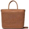 Guess, Sicilia, Synthetic Leather, Textile Handbag, Lined Compartment, Cognac, HWWG8490230, 30 x 30 x 12 cm