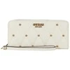 Guess, Guess, Textile Wallet, SLG Large Zip, SWQS8553460, Ivory, For Women