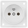 Berker Integro Flow viengubas lizdas su/be sniego baltumo matinės spalvos (0961852502)