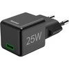 Hama supermini 25W PD/QC 1x USB-C juoda