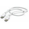 Hama USB-C - USB-C 1.5m, balta
