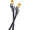 Helos Outdoor patch cable S/FTP Cat 6a juodas 75,0m