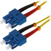 helos LWL Patchkabel OS2 Duplex 3,0mm SC-SC 9/125µm gelb 5m LSZH