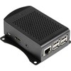 Joy-IT Aluminiumcase for Raspberry Pi 5 - juodas, with mount