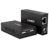 Lindy USB Prailginimo Laidas - 100m 2 Port USB 2.0 Cat. 6 Prailginimo Laidas 480Mbps
