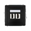HDMI 2.0 lizdas dvigubas matinės juodos spalvos Karlik Deco