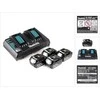 Makita Power Source Kit 18V 6Ah, set (juodas, 4x battery BL1860B, 1x charger DC18RD)