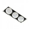Netlighting 54W LED įleidžiamas šviestuvas VERTICO TRIPLE, baltos/juodos sp., 4000K
