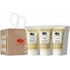 Gift Set Origins: Origins Kūno prausiklis, 30 ml + Ginger maitininantis Hand Lotion, 30 ml + Ginger Souffle maitininantis Body Kreminis, 30 ml