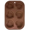 Orion Silikoninė kepimo forma širdelės 30x20.5 cm