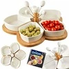 Orion Užkandžių dubenėlių rinkinys 10 vnt. porcelianiniai balti 28,5 cm