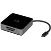 Skaitytuvas OWC Atlas Dual CFexpress + SD kortelių skaitytuvas: USB-C dviejų lizdų CFexpress Type B ir SDXC UHS-II kortelių skaitytuvas