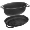 Orion Kepimo indas granitinė su dangčiu 2 viename GRANDE 10 l, 43x28 cm