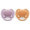 Philips AVENT SCF091/33 čiulptukas Ultra Soft 6-18m oranžinis/violetinis