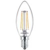 „Philips“ LED lempos E14, 4 vnt. pakuotėje, 40 W, 2700 K, žvakės formos, su kaitrinėmis lemputėmis