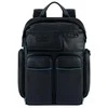 Piquadro, Mėlyna Square, Leather, Leather Backpack, Juodas, CA5573B2V, Unisex, Size L