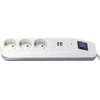 Listwa zasilająca REV Steckdosenleiste ICE 3-fach USB &amp; Schalter, 1,4m baltas