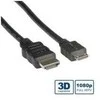 ROLINE HDMI didelės spartos kabelis su Ethernet, HDMI A tipo M - HDMI C tipo M 0,8 m, 0,8 m, HDMI A tipo (standartinis), HDMI C tipo (mini), 1920 x 1080 pikselių, juodas
