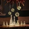 „Sirius Home Sweet Christmas Ball“, Šviečiama dekoracijos figūrėlė, Permatomas, Stiklas, 8 lemputės, LED, Baterija