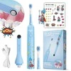 Dantų šepetėlis Shona Sonic Vision Kido + naklejki + kamera Wi-Fi mėlyna