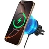 Spigen „OneTap Pro 4 MagSafe“ automobilinis įkroviklis, juodas - belaidis / su oro išleidimo anga