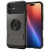 Dėklas Spigen Slim Armor MagSafe, gunmetal - iPhone 16