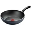 TEFAL keptuvė | H0561942 | Wok | 28 cm skersmuo | Tinka indukcinei kaitlentei | Fiksuota rankena | Juodas