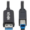 USB kabelis Eaton USB-A - USB-B 20 m juodas (U328F-20M)
