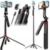 Kijek Selfie Stick Statyw Na Telefonas Išmanusis telefonas 180cm Pilot Bluetooth Ulanzi / Ma09