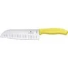 Victorinox V-6.85 26.17L8B Šveicariškas klasikinis Santoku peilis, 17 cm, geltonas
