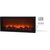 Home Styling Collection Elektrinis židinys LED 57x25 cm juodas