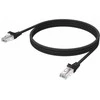 Vision VISION profesionalus eterneto tinklo kabelis, skirtas montavimui – 30 metų garantija – RJ-45 (M) į RJ-45 (M) – UTP – CAT 6 – 250 MHz – 24 AWG – su apsauga nuo lenkimo – 1 m – juodas