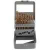 Grąžtas Gręžtuvas Geko, GRĄŽŲ RINKINYS, 19 Vnt 1-10MM. MET.BOX(40) G38234 GEKO