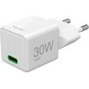 Hama supermini 30W GaN PD/QC 1x USB-C balta