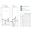 Dujinis vandens šildytuvas Innovita Primo Eco 11 (19,3 kW) MTN+LPG