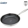 Cooking By Heinner NERŪDIJANČIO PLIENO KEPTUVE SU 3 SLUOKSNIAIS, 28X5,5 CM, TITANIUM 3, „HEINNER“ GAMINTOJAS