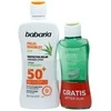 Babaria Aloe Protector Solar Spf50 Piel Sensible Resistente Al Agua, 200 ml Balsamo After Sun 1u