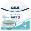 "Lea Woman Soft3 Sensitive" skūtimosi galvutės 2vnt