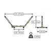 La Siesta Hamako stovas Esterel (Anthracite), Single/Double/Kingsize