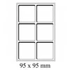 Dėklai CARGO TAB Large - mėlyni (Vokietija) (16,5 x 26 mm)