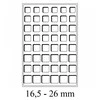 Dėklai CARGO TAB Large - mėlyni (Vokietija) (33 x 33 mm)