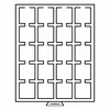 Stalčiai monetoms Quadrum kapsulėse (Vokietija) (50 x 50 mm (Raudona))