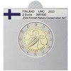 Vėliavėlės-lipdukai 2 eurų monetoms holderiuose 2023 (Juoda)