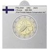 Vėliavėlės-lipdukai 2 eurų monetoms holderiuose 2023 (Juoda)