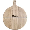 Pjaustymo lenta iš ąžuolo su rankenėle, Ø 35 cm, 2 cm storio