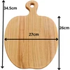 Serviravimo pjaustymo lentelė „Obuolio“ formos, iš uosio medienos 34.5cm × 27cmX2 cm