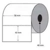Baltas Scale label 58mm x 43mm core 40mm labels in roll 1050 Dore Manufacturer set 10 pcs