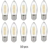 Bona electrica Led lemputė su gijomis E27 C37 4W WW
