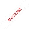 Brother MK-222BZ plastikinė ženklinimo juosta / 9 mm, 8 m Raudonas ON Baltas nelaminuota